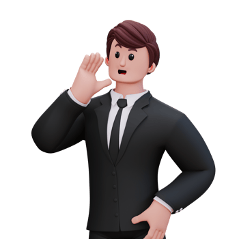 3D Character Businessman png