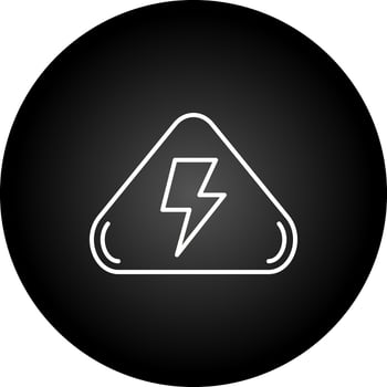 Electrical Hazard Vector Icon