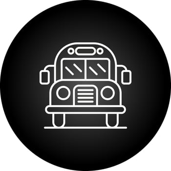 School Bus Vector Icon