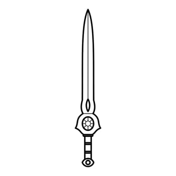 Diabolic Sword Icon for Logo ... vector