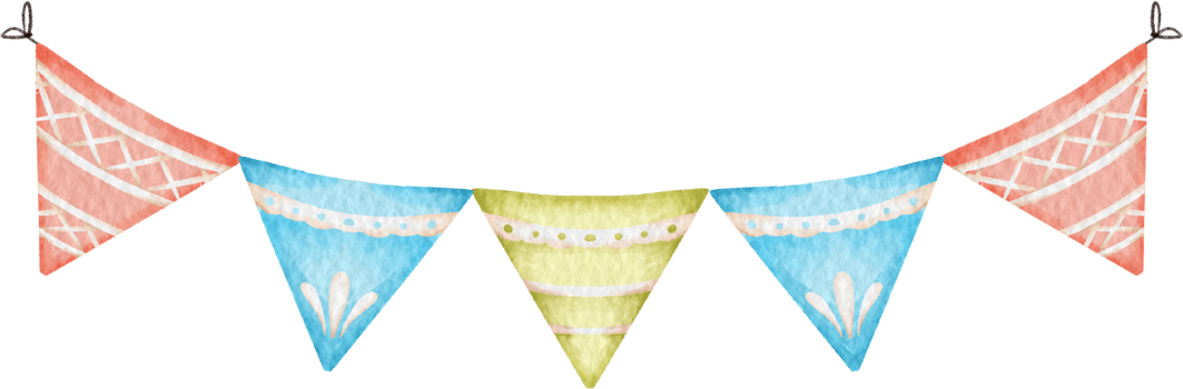 watercolor garland clip art png