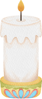 watercolor candle clip art png