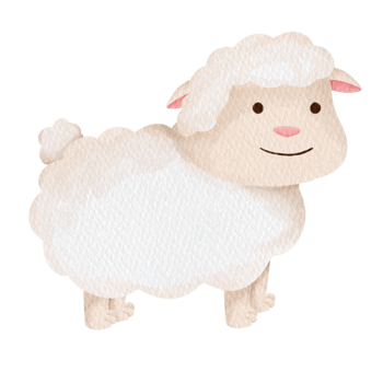 watercolor sheep farm png