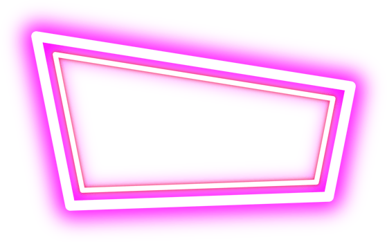 Retro Neon Border. Announcement Board. png