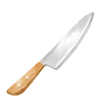 watercolor knife cook png