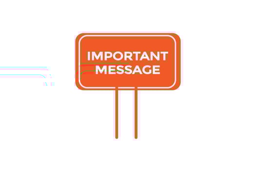 important message vectors.sign label bubble speech important message vector