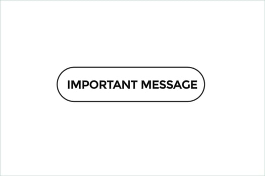 important message vectors.sign label bubble speech important message vector