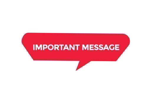 important message vectors.sign label bubble speech important message vector