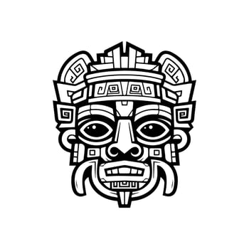 Journey to ancient times with our captivating Aztec illustrations vector