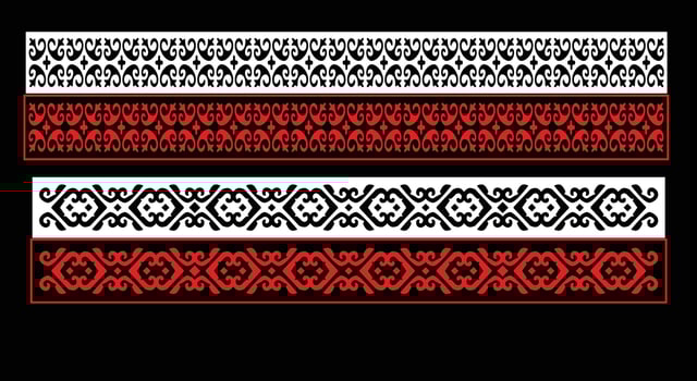 Decorative wall panels set Jali design CNC pattern, laser cutting pattern, router CNCcutting.Jali Laser cut decorative panel set with lace pattern. vector