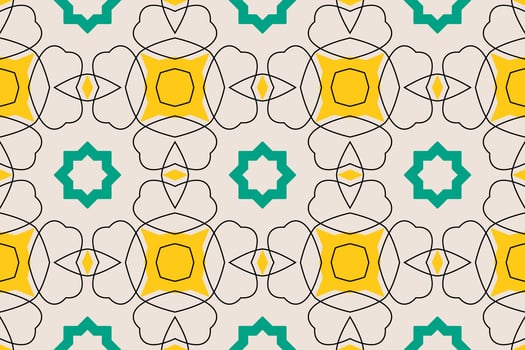 Seamless Infinite Geometric Background Pattern vector