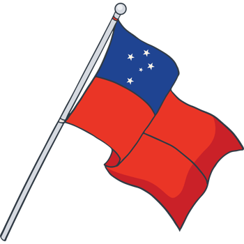 Flag of Samoa, national flag png