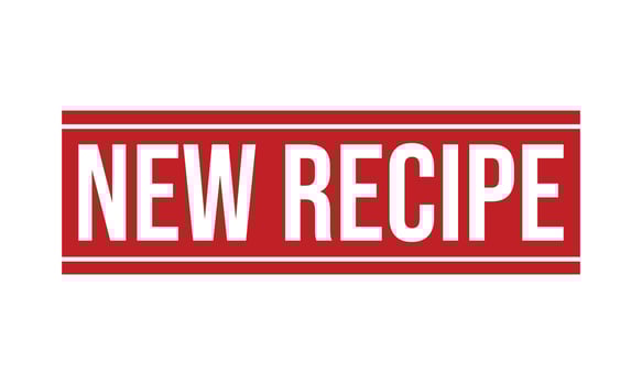New Recipe Rubber Stamp Seal Vector