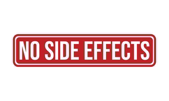 No Side Effects Rubber Stamp Seal Vector