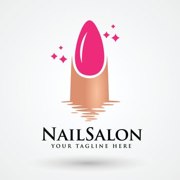 Nail Salon Logo Design vector