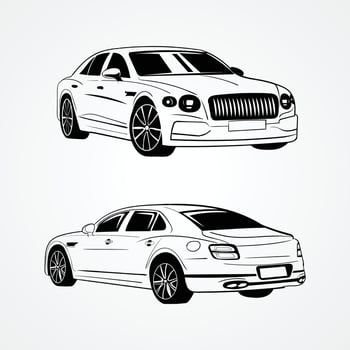 Sports Car Vector Sports Car Silhouette