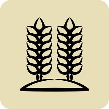 Icon Agriculture. related to Environment symbol. glyph style. simple illustration. conservation. earth. clean vector