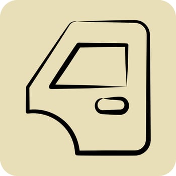 Icon Body Parts. related to Car Service symbol. Glyph Style. repairin. engine. simple illustration vector