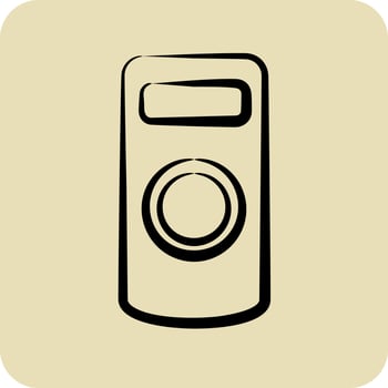 Icon Camera Remote Control. related to Photography symbol. hand drawn style. simple design editable. simple illustration vector