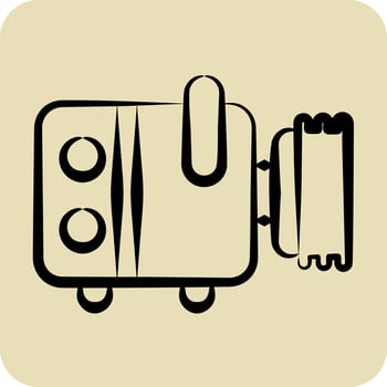 Icon Compresor. related to Car Service symbol. Glyph Style. repairin. engine. simple illustration vector