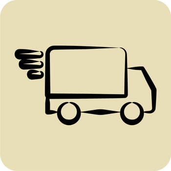 Icon Fast Delivery. related to Black Friday symbol. glyph style. shopping. simple illustration vector