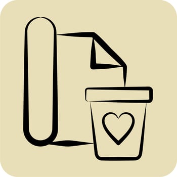 Icon Wrapping. related to Black Friday symbol. glyph style. shopping. simple illustration vector