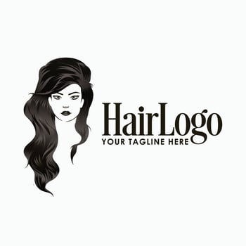 Hair Logo Design vector