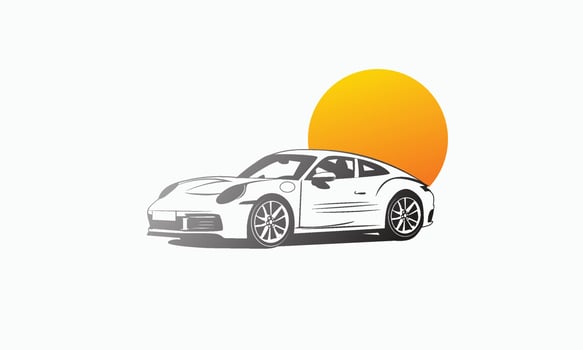 Sports Car Vector Sports Car Silhouette