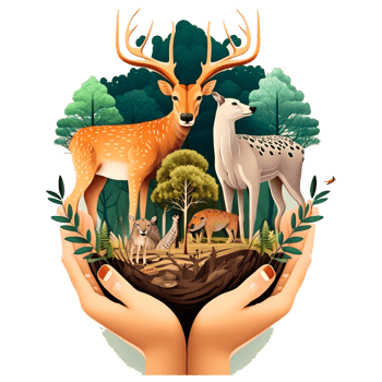 planet earth green clean ecology nature transparent air green trees animals birds. png