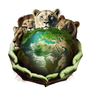 planet earth green clean ecology nature transparent air green trees animals,. png