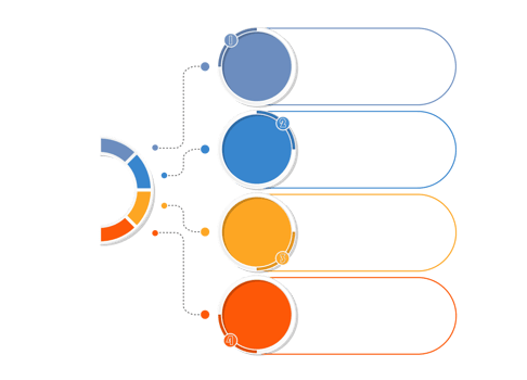 Infographic with 4 steps, process or options. png