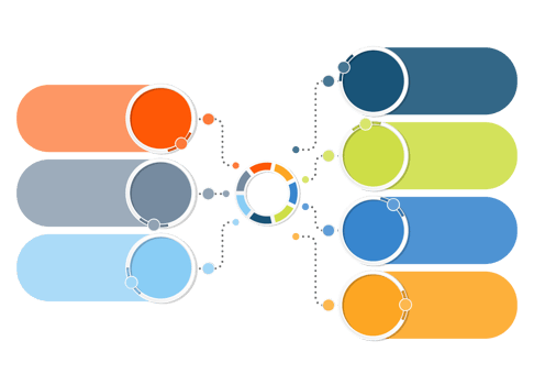 Infographic with 7 steps, process or options. png