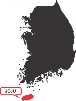 Jeju island pin map location png