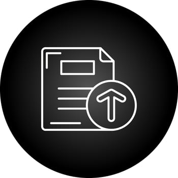 Files Upload Vector Icon