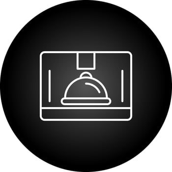 Food Delivery Box Vector Icon