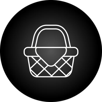 Picnic Basket Vector Icon