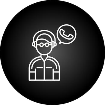 Contact Us Vector Icon