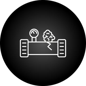 Gas Leak Vector Icon