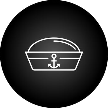 Sailor Hat Vector Icon