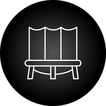 Trampoline Vector Icon