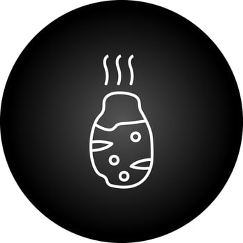 Roasted Potato Vector Icon