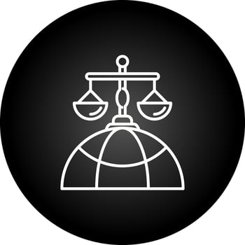 International Law Vector Icon