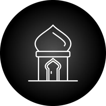 Masjid Door Vector Icon