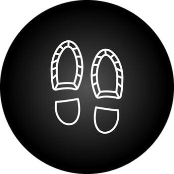 Footprint Vector Icon