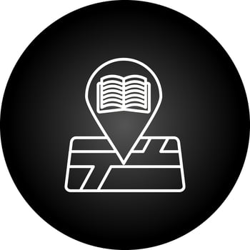 Library Location Vector Icon