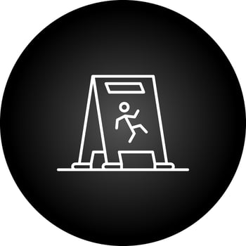 Wet Floor Vector Icon