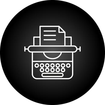 Typewriter Vector Icon