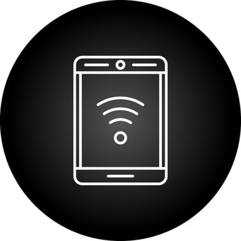 Phone With Signal Vector Icon