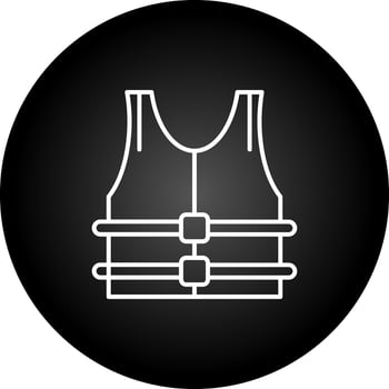 Bulletproof Jacket Vector Icon