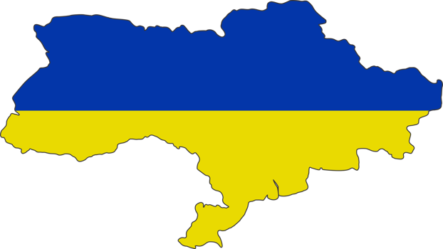 Ukraine flag pin map location png